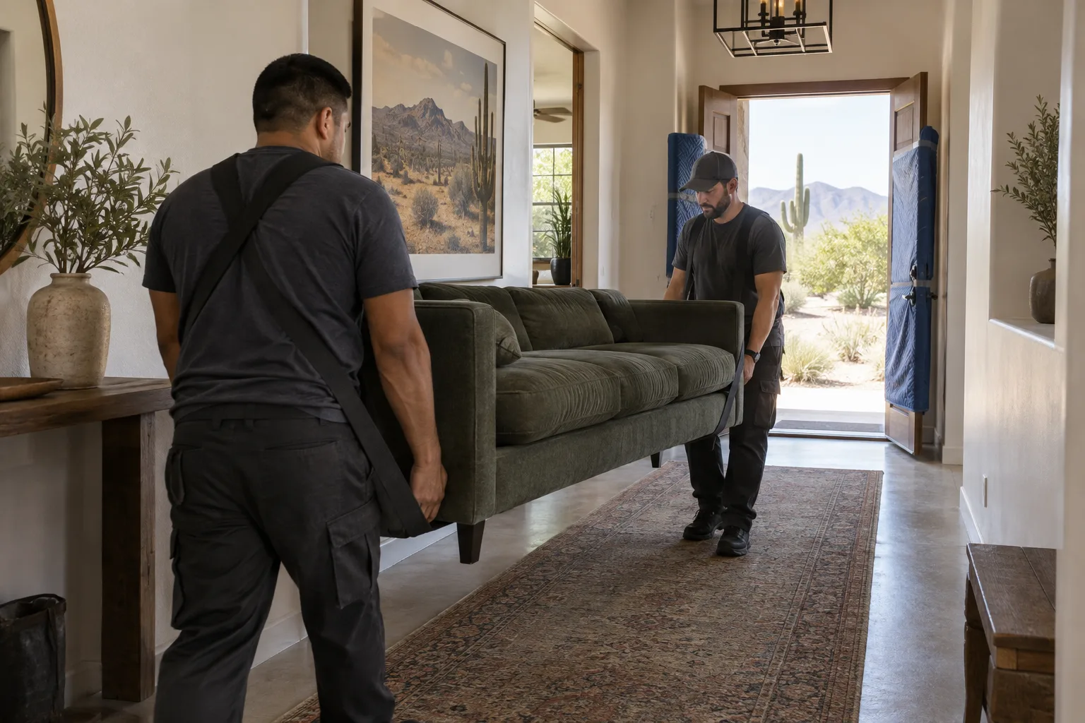 Illustrative furniture removal scene